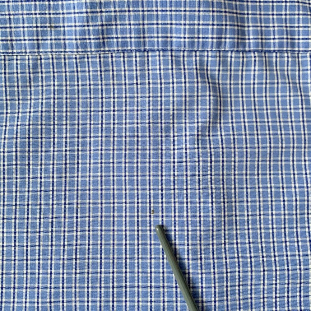 Vintage Alia Sleeveless Button Up Plaid Dress Shirt Blue Coastal Grandma Preppy - Picture 7 of 12